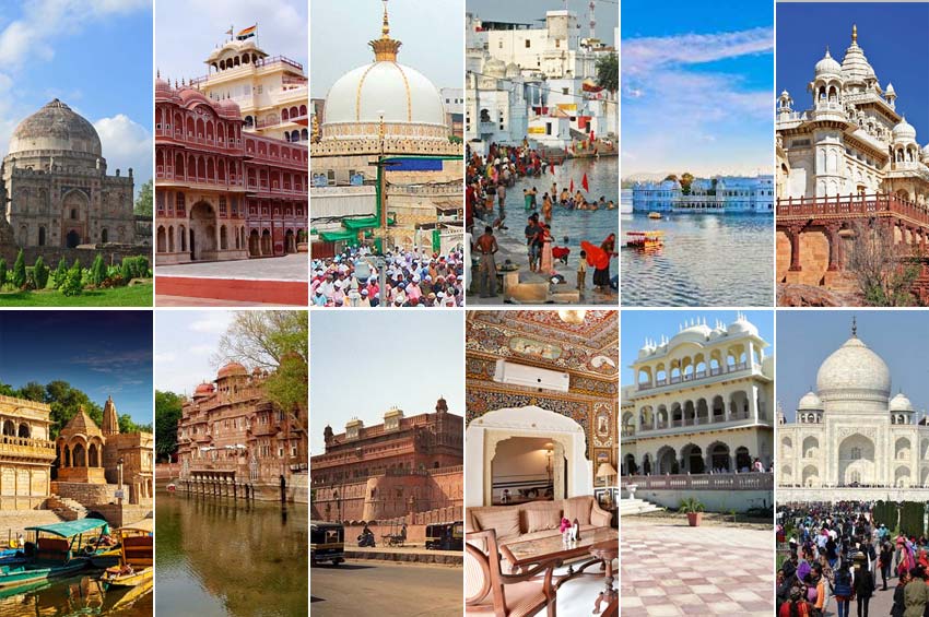 Delhi – Jaipur - Ajmer – Pushkar - Udaipur – Jodhpur - Jaisalmer – Gajner – Bikaner - Mandawa - Bharatpur - Agra tour