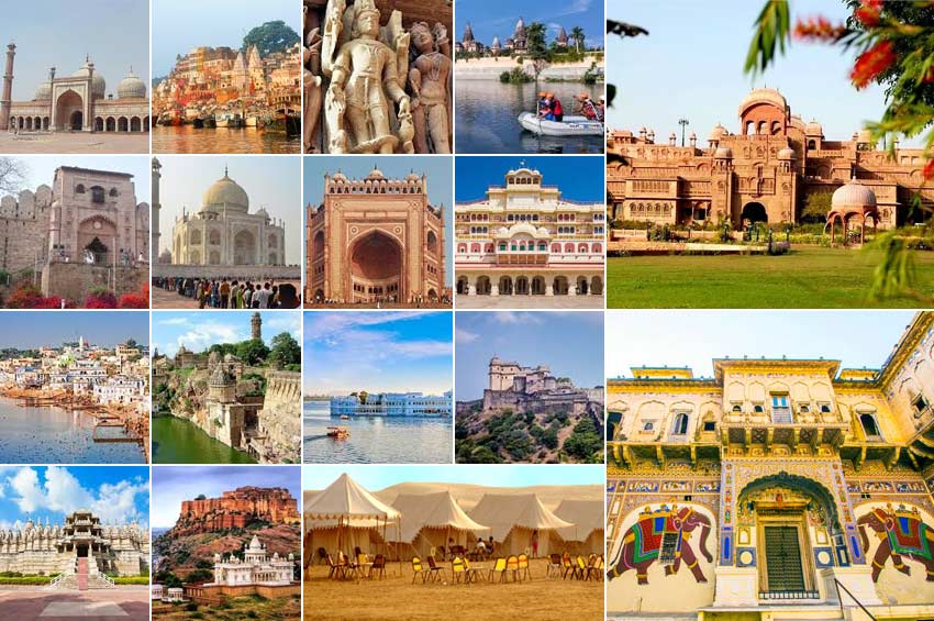 Colorful Rajasthan With Taj Mahal and Ganges