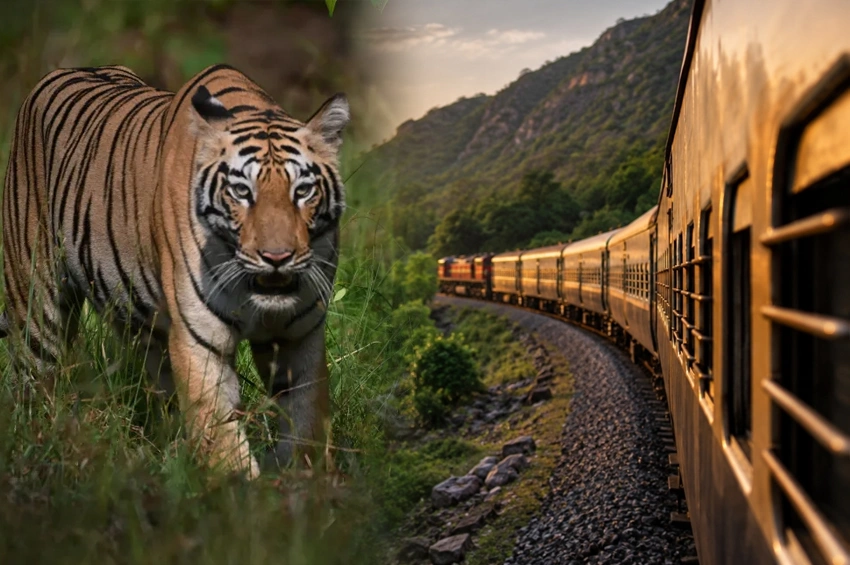 Delhi to Ranthambore by train guide showing journey to Sawai Madhopur railway station