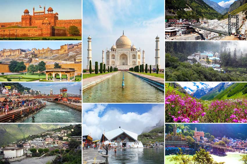 Delhi - Agra - Jaipur - Haridwar - Joshimath - Govind Ghat - Ghangaria - Valley Of Flowers - Hemkund Sahib - Rishikesh - Delhi Tour Package