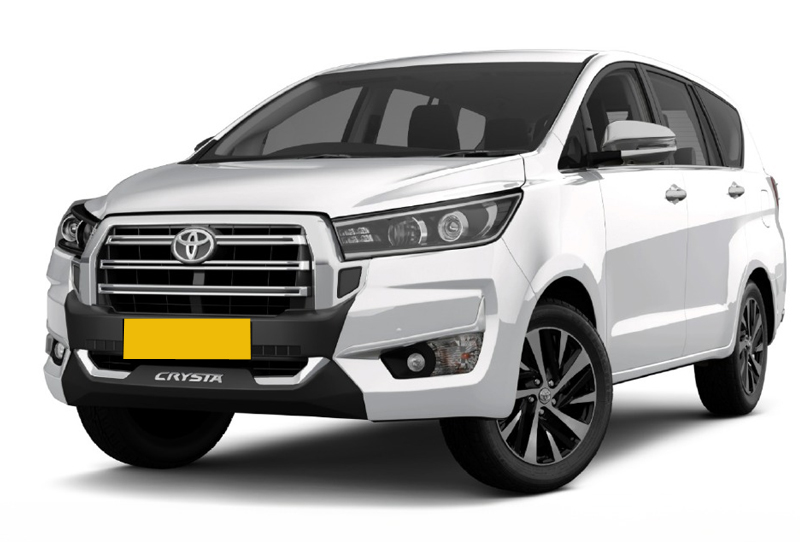 Toyota Innova Crysta rental with driver