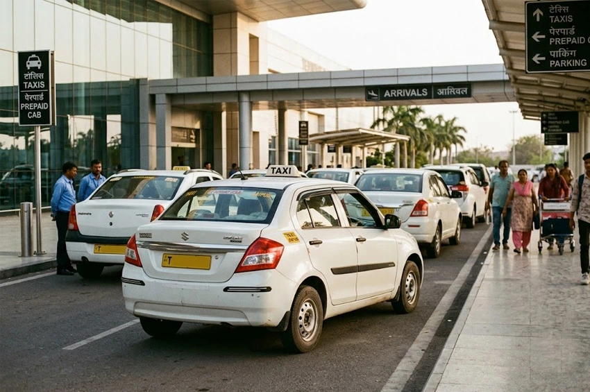 Jaipur Airport taxi cab pickup transfer from Jaipur International Airport Rajasthan