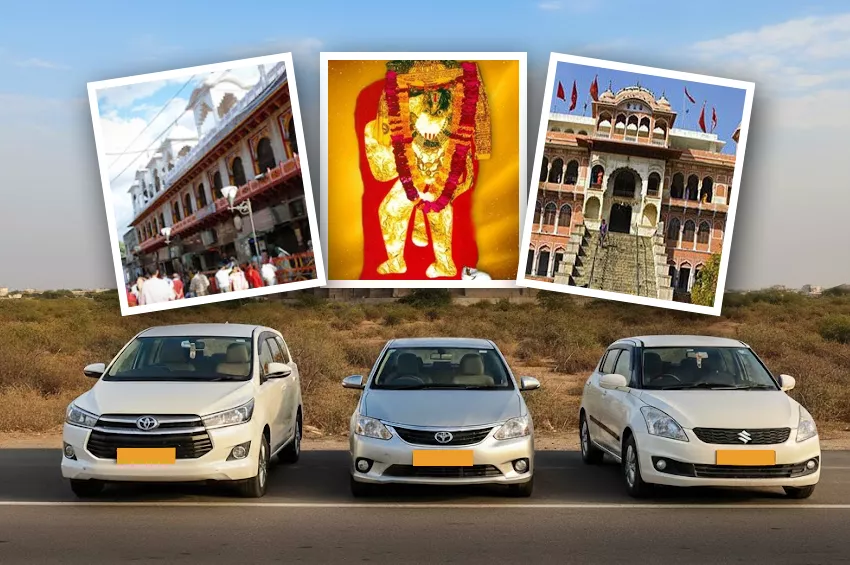 Jaipur to Mehandipur Balaji taxi Dausa Rajasthan road trip and temple darshan
