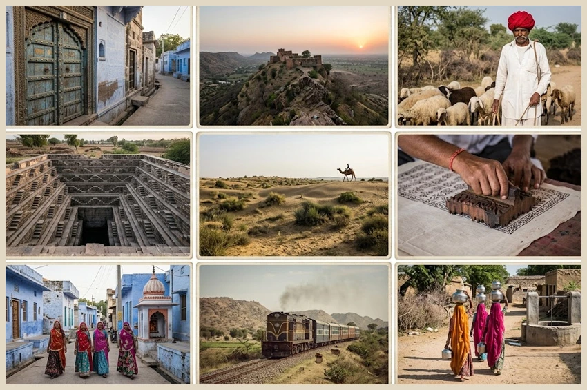 Rajasthan offbeat destinations hidden places villages wildlife road trip India